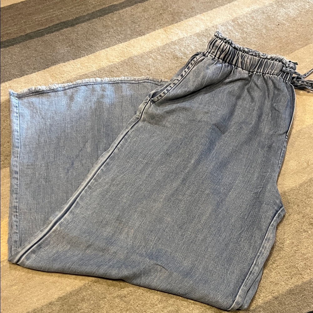 Easel Light Blue Flare Jeans